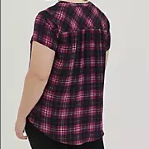 TORRID | Split Front Blouse - Picture 3 of 3